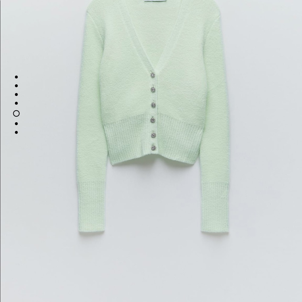 Zara jewel button cardigan bloggers favorite - Picture 9 of 11